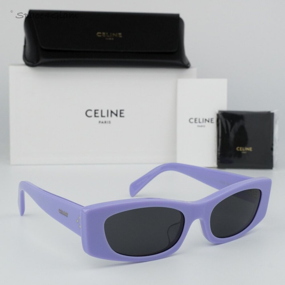 BRAND NEW Celine CL40245U 78A Lilac Smoke Geometric Women Sunglasses - Picture 3 of 8
